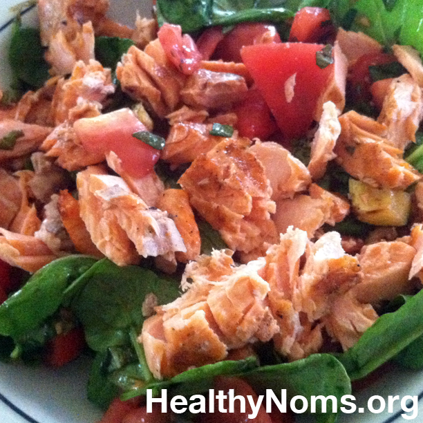 Grilled Salmon & Salad