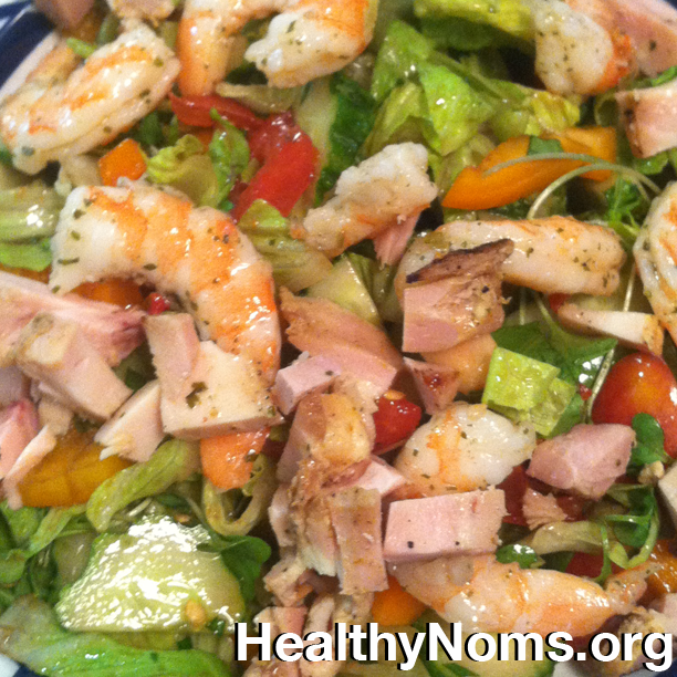 Shrimp & Chicken Mixed Grille & Salad