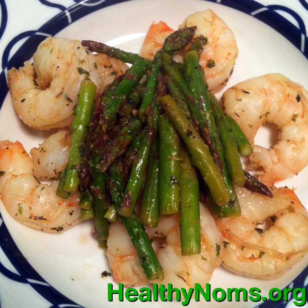 Shrimp, asparagus, lemon-infused oil, the juice of a lemon combine into a bright, tasty dish that's easy to throw to together.